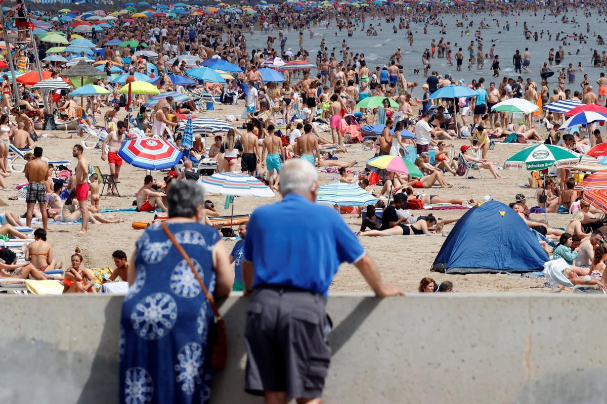 Calor y playa a una semana de que acabe la primavera.