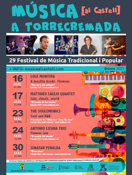 Cartel Música al castell a Torrecremada