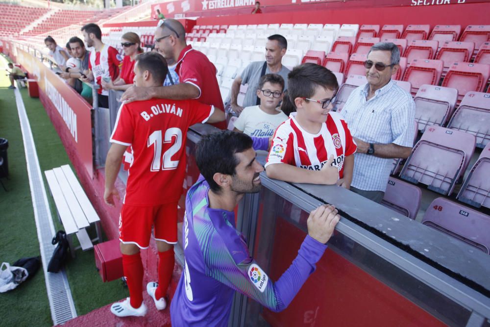 Presentació a Montilivi d''Asier Riesgo i Brian Oliván