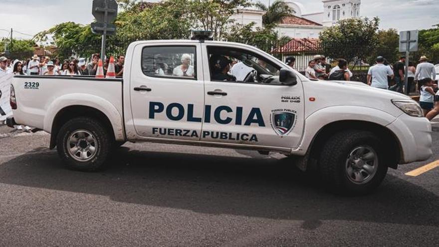 Un vehículo de la policía costarricense.