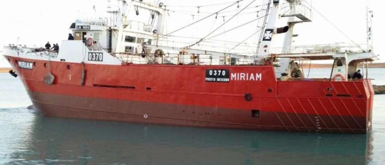 El &quot;Miriam&quot;, el mayor tangonero de la flota de Vieira Argentina, con base en Puerto Deseado. // G.N.