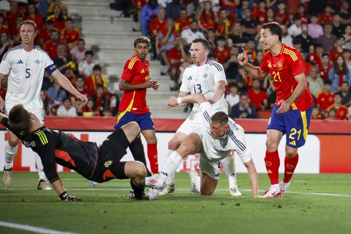 España - Irlanda del Norte, el amistoso preparatorio para la Eurocopa de Alemania 2024, en imágenes.