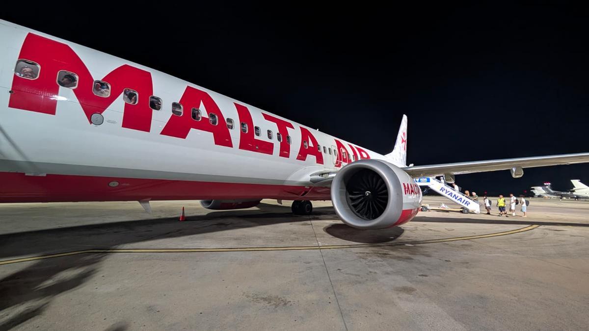 El avión de Malta Air en el que tampoco pudieron volar.