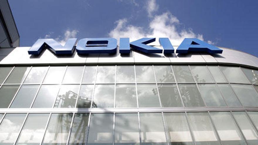 Logo de Nokia en su sede de California.