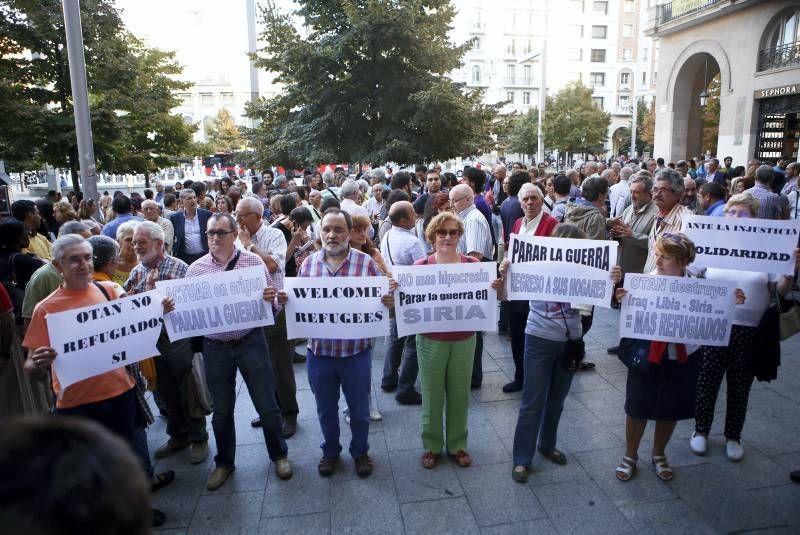 Protesta en Zaragoza por la inacción europea en Siria