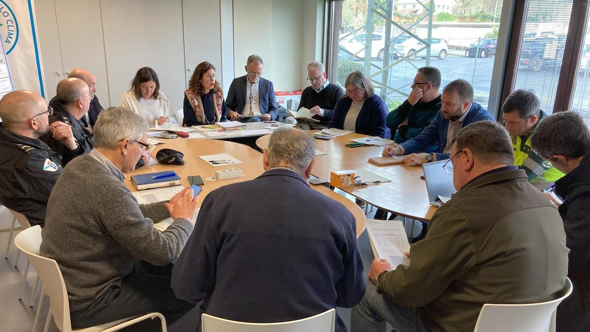 Reunión del grupo de trabajo, ayer.