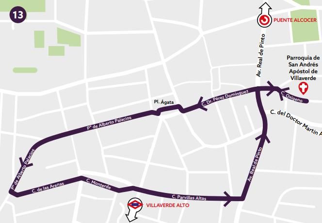 Mapa Jesús Nazareno Villaverde