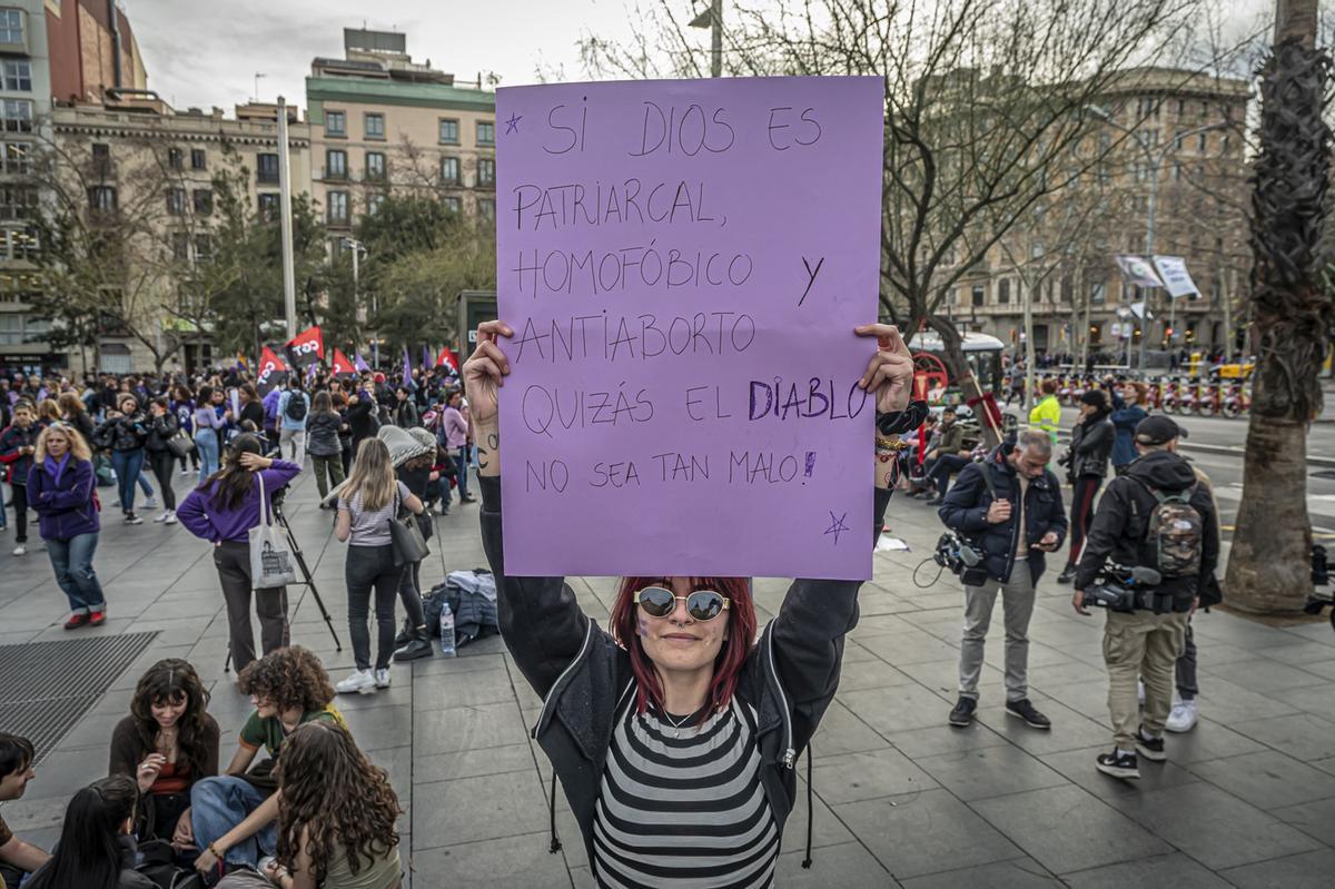 Manifestación del 8M en Barcelona