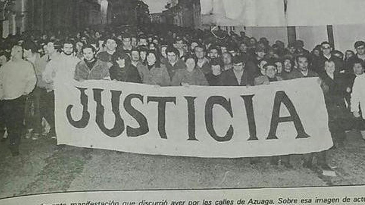 Manifestación en Azuaga.