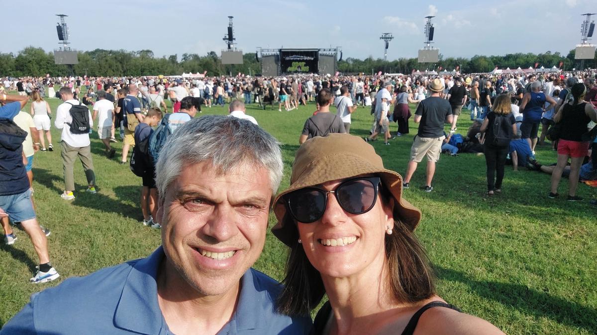 Jordi Barrbés i Sandra Alcazar al concert de Bruce Springsteen a Monza