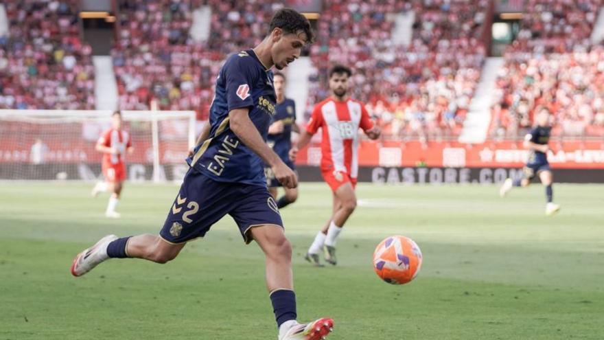 David Rodríguez, en el partido del domingo en Almería. | LALIGA