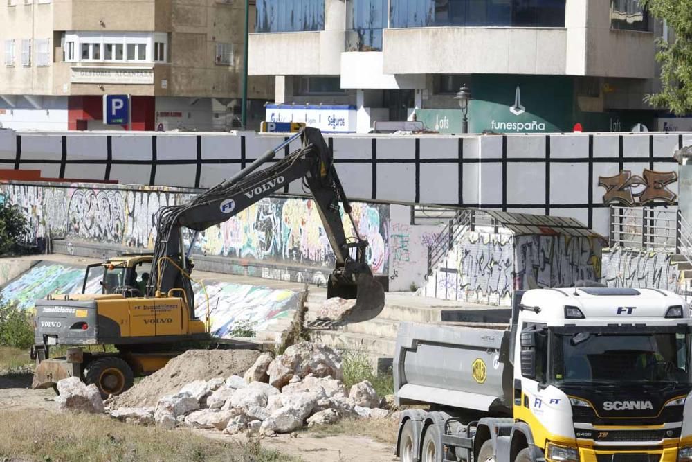 Comienzan los trabajos de demolición del puente del CAC