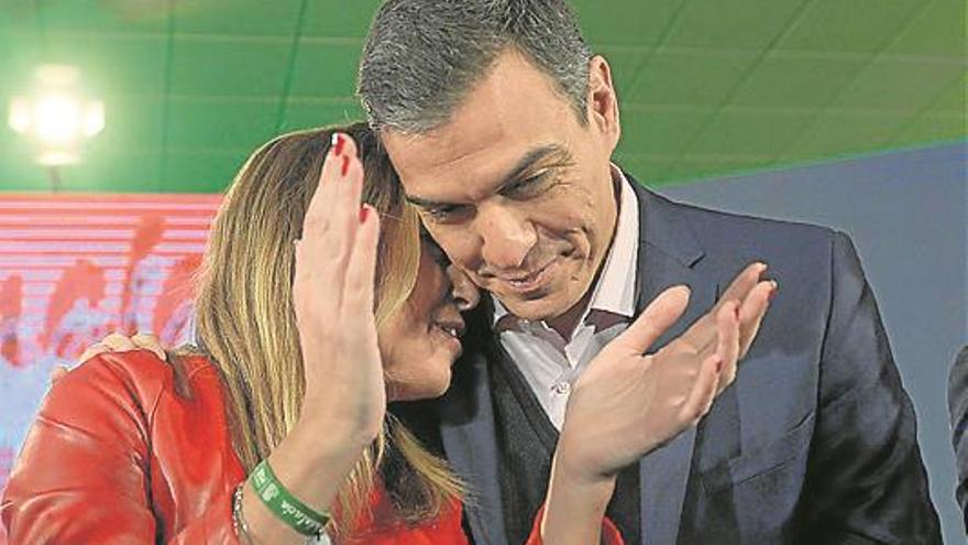 Pedro Sánchez y Susana Díaz velan armas hasta las elecciones de mayo