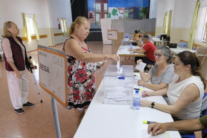 Ambiente electoral en colegios del Sur de Gran Canaria