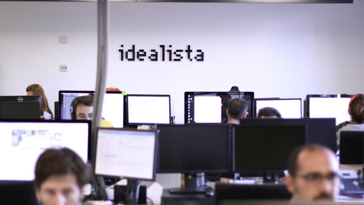 Trabajadores de la empresa Idealista.