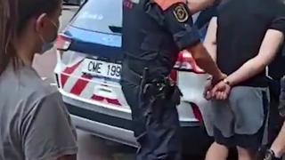 Vídeo | Golpe a unos ladrones de pisos de Barcelona