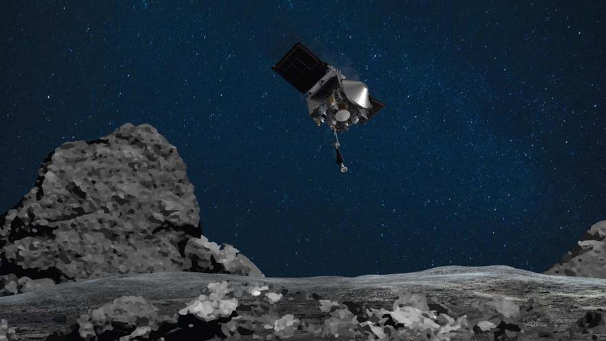 La sonda Osiris-Rex de la NASA recoge muestras por primera vez de un asteroide