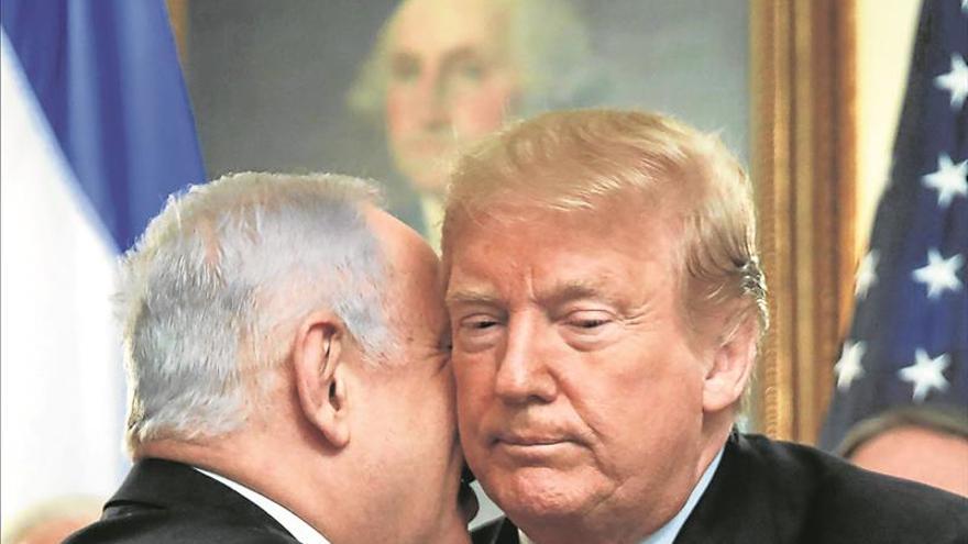 Trump avala la soberanía israelí sobre los Altos del Golán de Siria