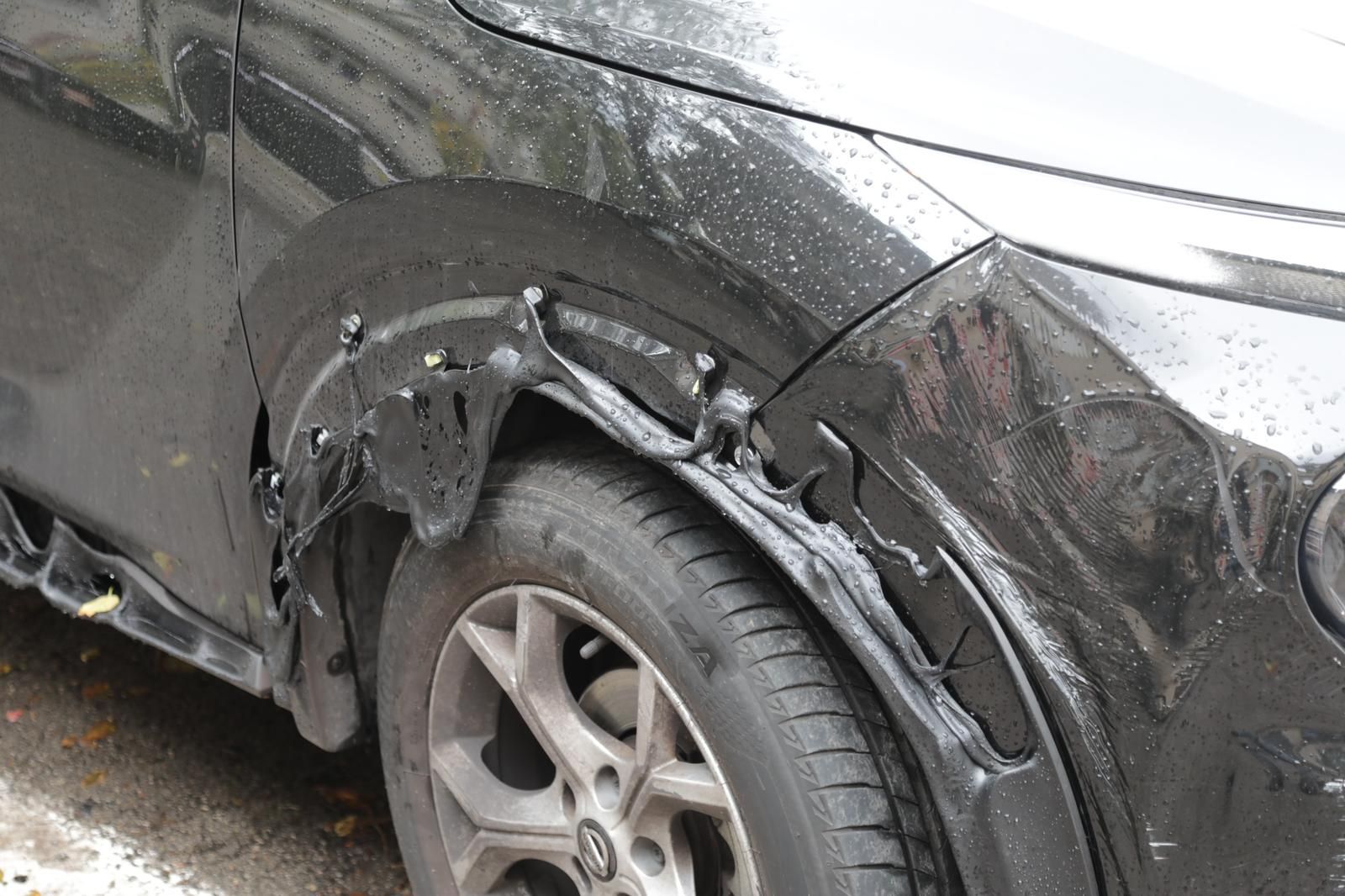 Oleada de incendios de contenedores y coches en es Coll d'en Rebassa