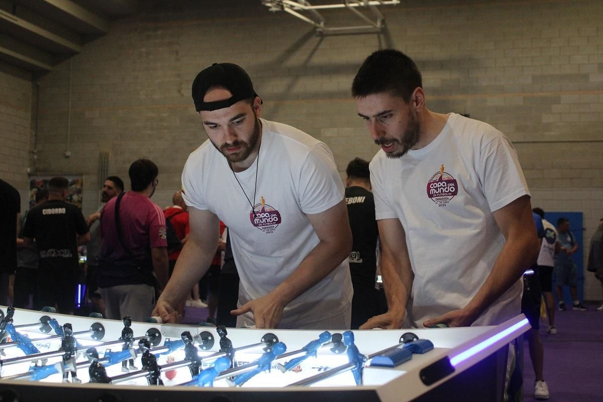 Miguel y Marco, durante una ronda en la Copa del Mundo celebrada en Zaragoza en junio.