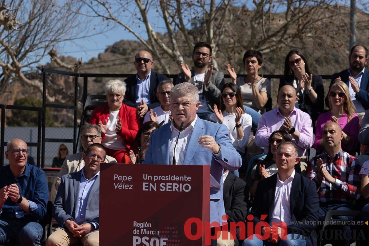 Presentación de José Vélez como candidato del PSOE a la presidencia de la Comunidad