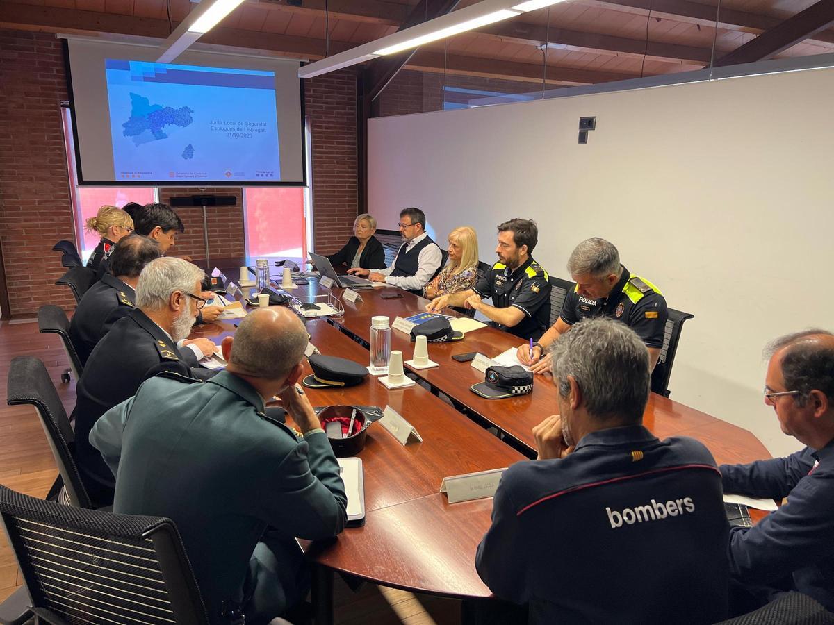 La Junta de Seguridad de Esplugues, reunida el pasado martes