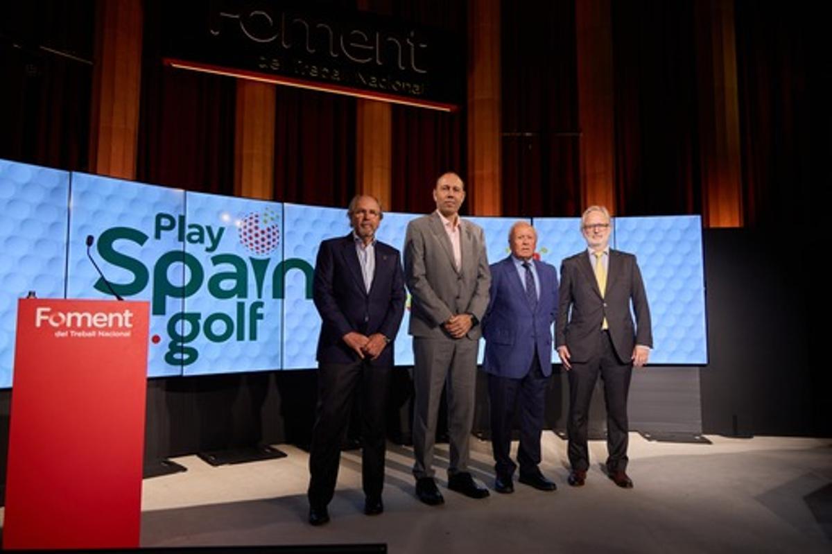 La presentación del proyecto PlaySpain.golf contó con el apoyo del Conseller d'Esports, Berni Álvarez