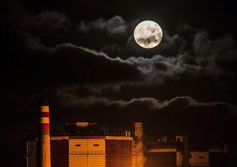 La luna llena  desde en Asturias