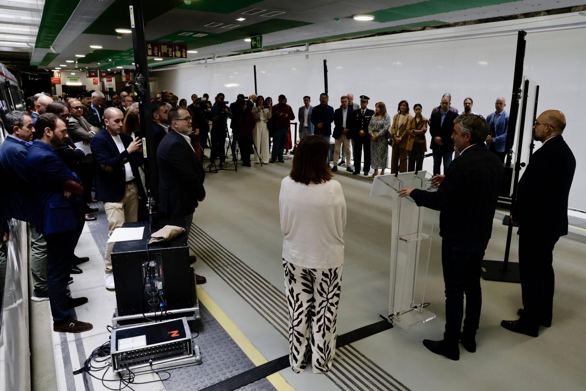 Así fue la inauguración del soterramiento de Langreo