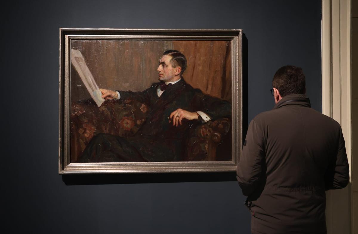 Retrato de Ramón Pérez de Ayala en la exposición dedicada a Manuel Benedito.