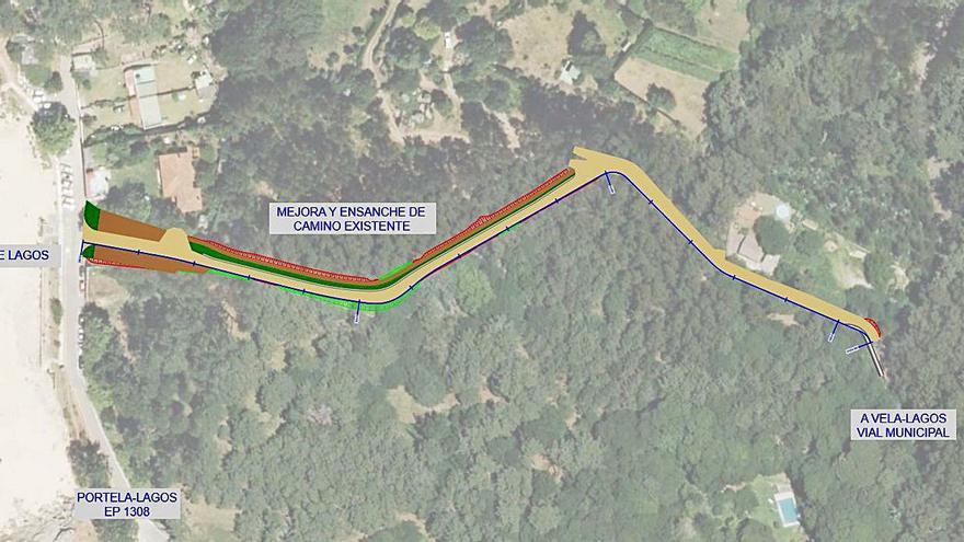 La Xunta pone obstáculos al nuevo vial de salida de la playa de Lagos