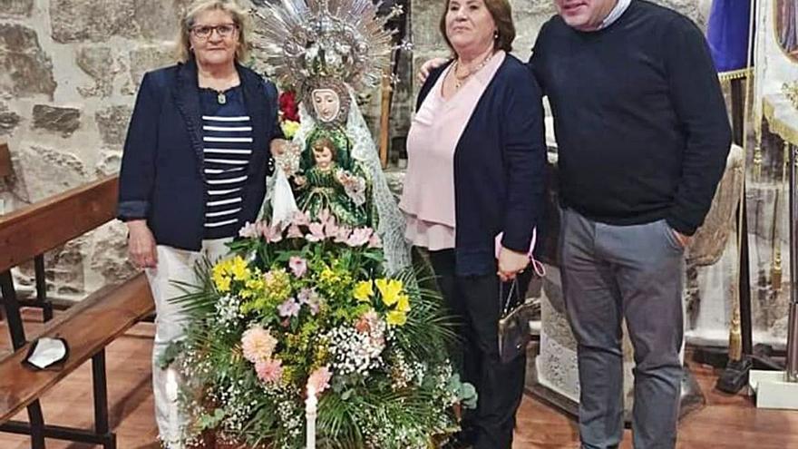 La Virgen del Rosario, en la festividad en la que se recaudó el dinero. | A. S.