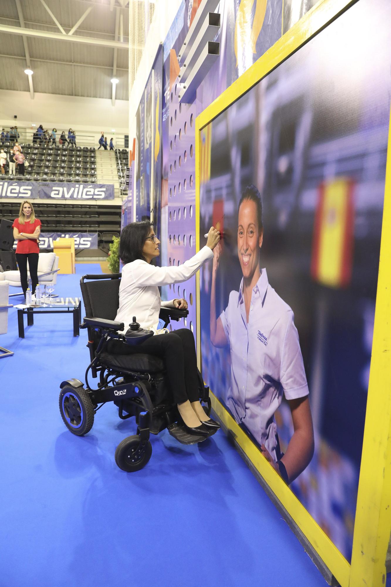 Teresa Perales, en Avilés