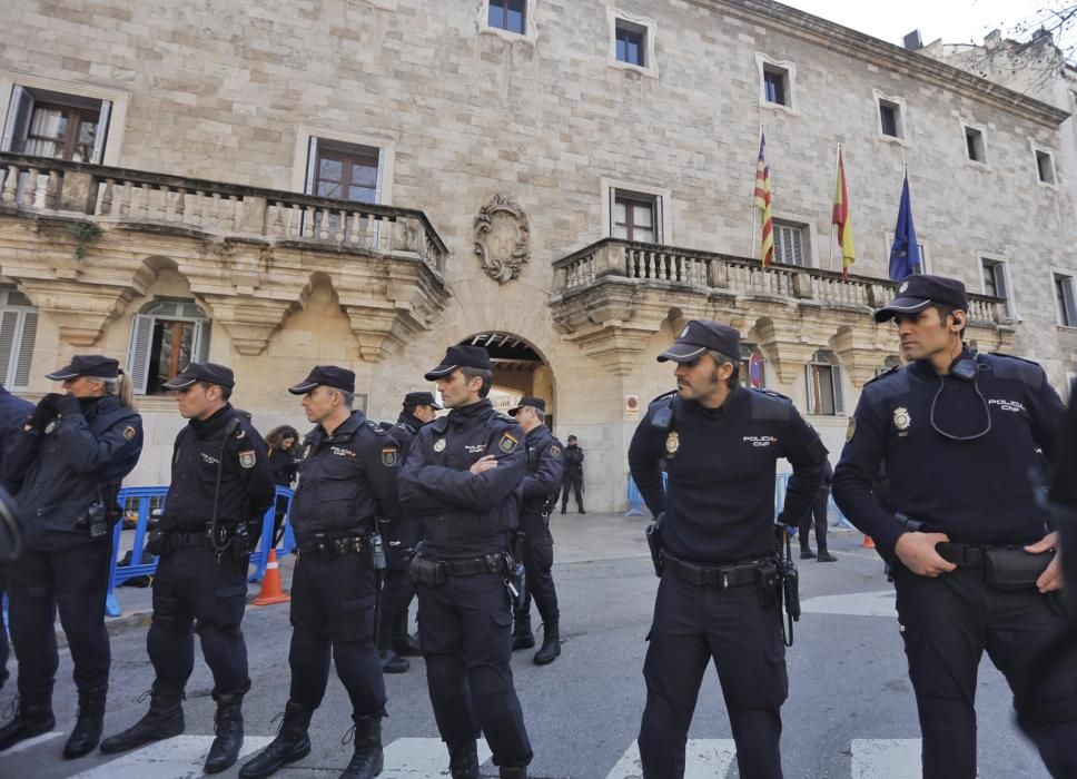 El día de la Sentencia de Nóos en la Audiencia de Palma