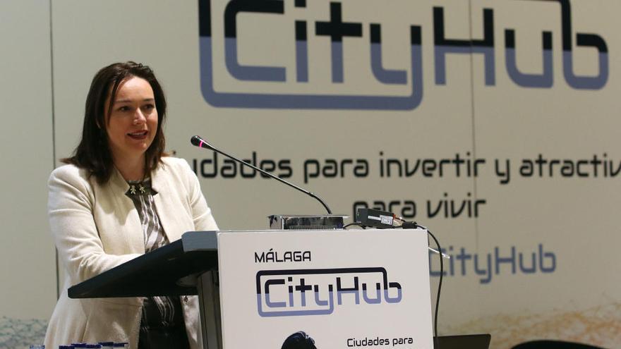 María del Mar Martín Rojo, durante su intervención en Málaga CityHub.