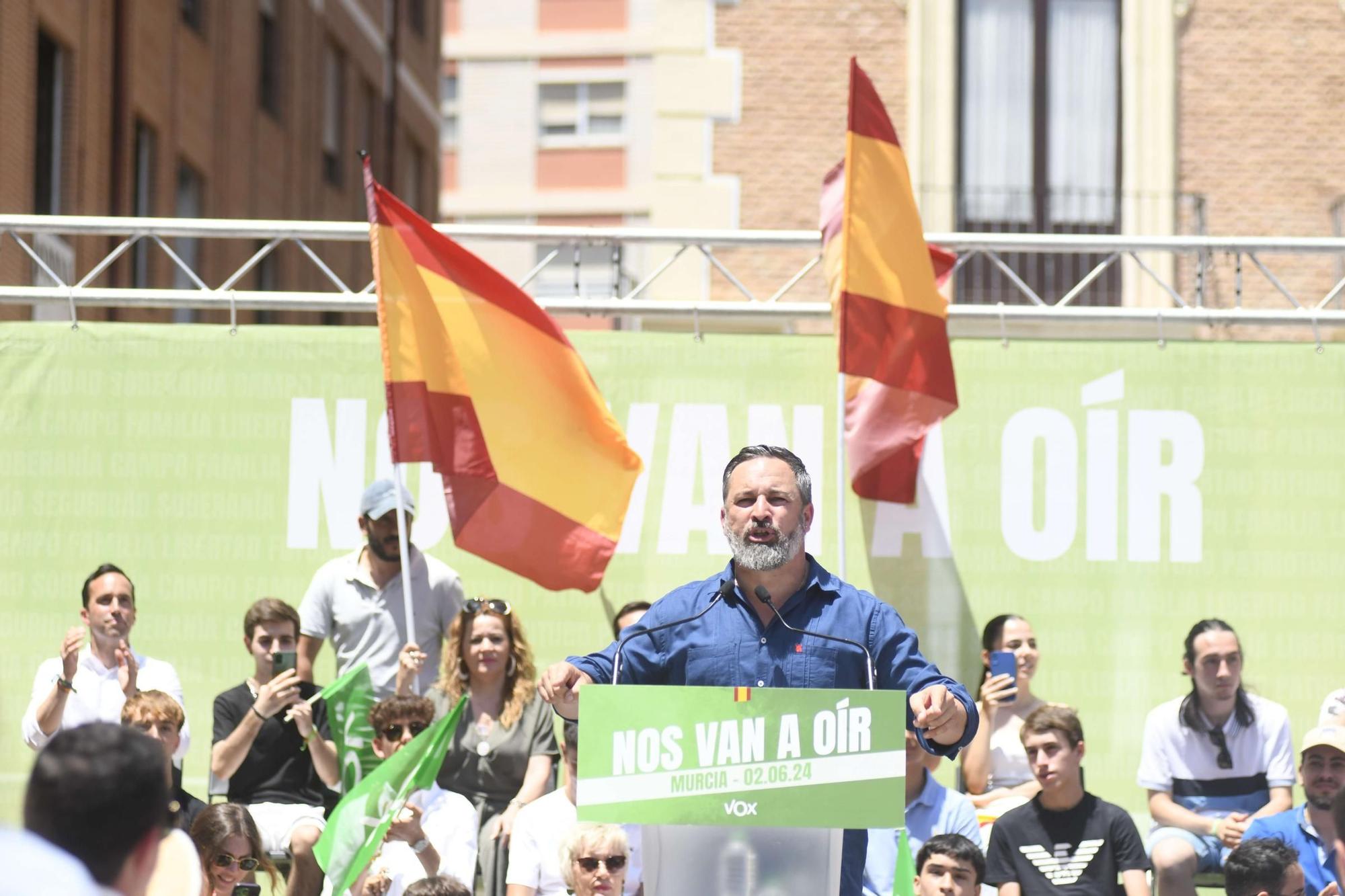 Acto de Santiago Abascal y Jorge Buxadé en Murcia