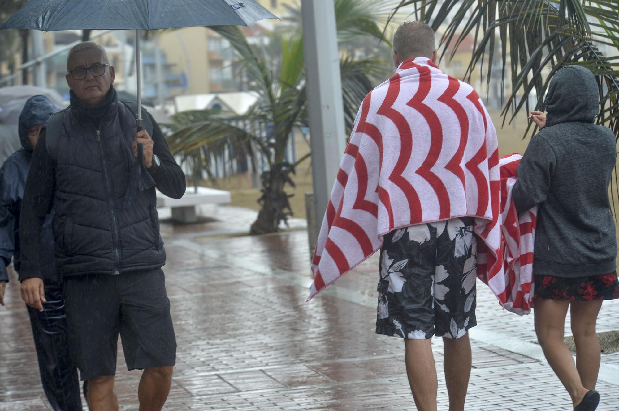 Jornada de frío y viento en Gran Canaria