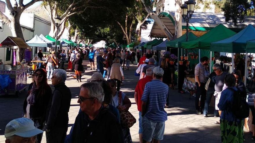 Un mercadillo en la isla de Lanzarote.