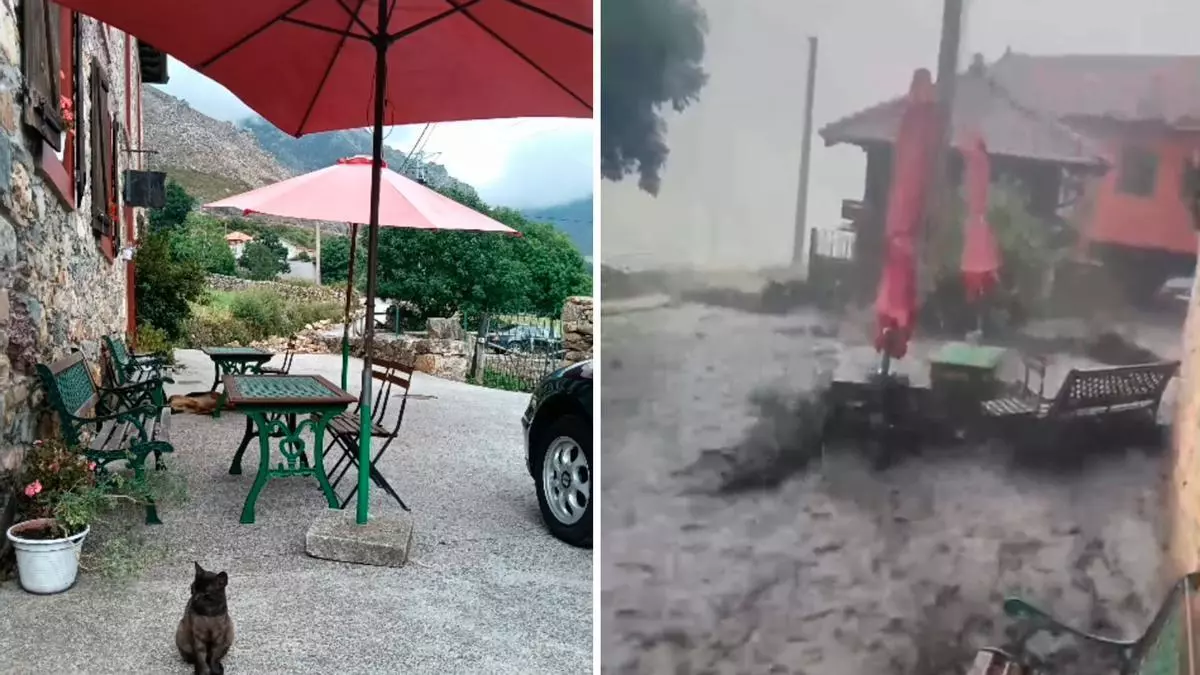 Genestoso recupera la calma tras la impresionante tormenta del 16 de julio: "Se quedó en un susto"