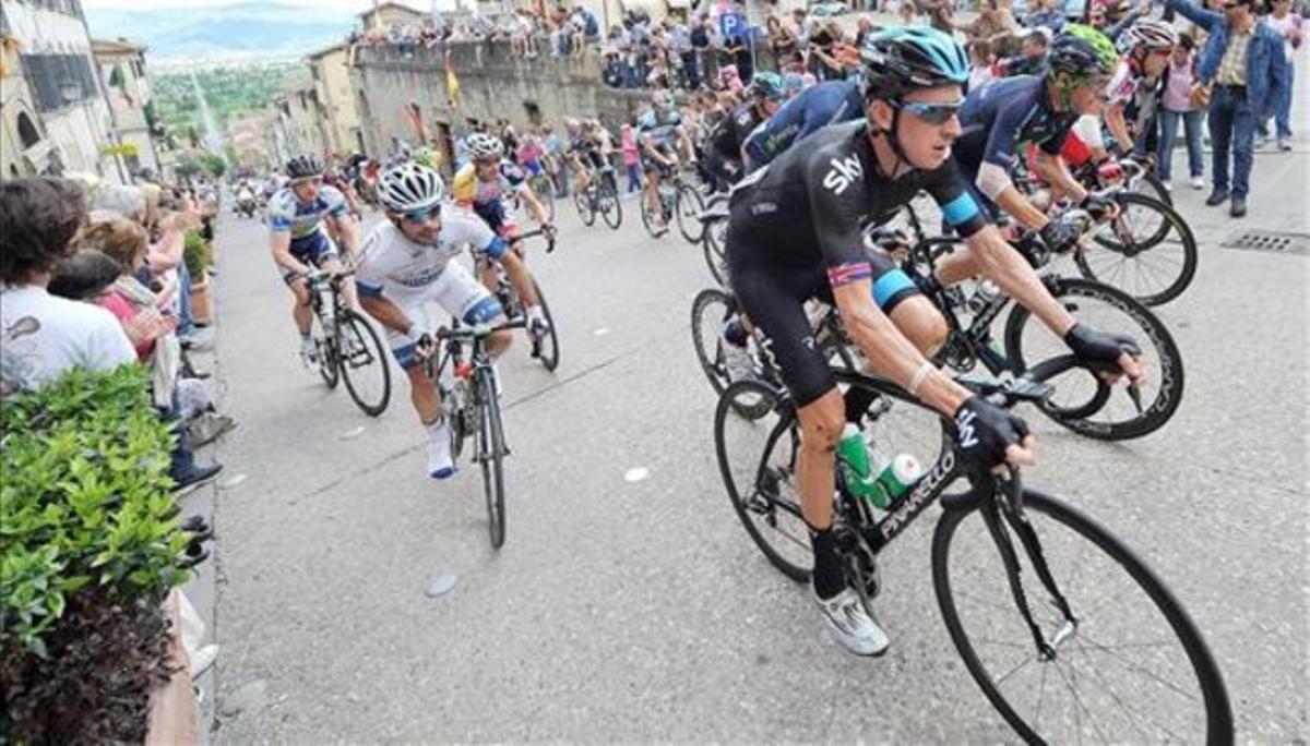 Wiggins, durant la novena etapa del Giro que va finalitzar a Florència.
