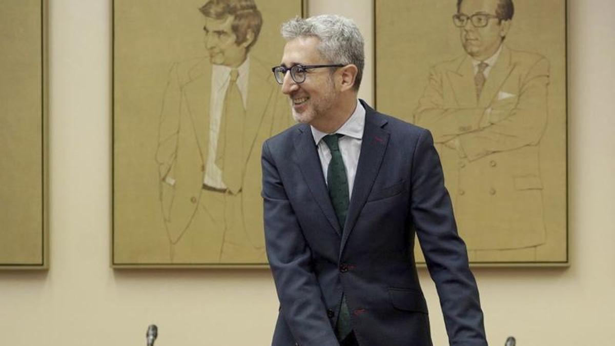 Arcadi España, ministre d’Hisenda, ahir al Congrés. | JOSÉ LUIS ROCA