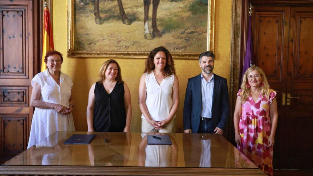 Representantes del Govern, el IBDona y el Consell. | CAIB