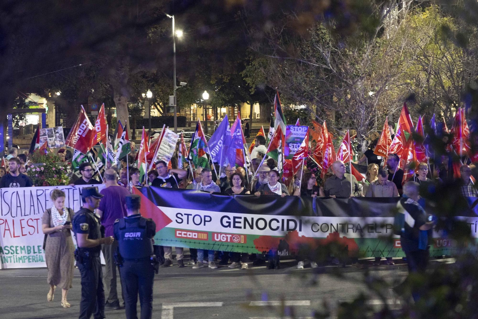 Alicante alza la voz por Palestina en una jornada de movilizaciones