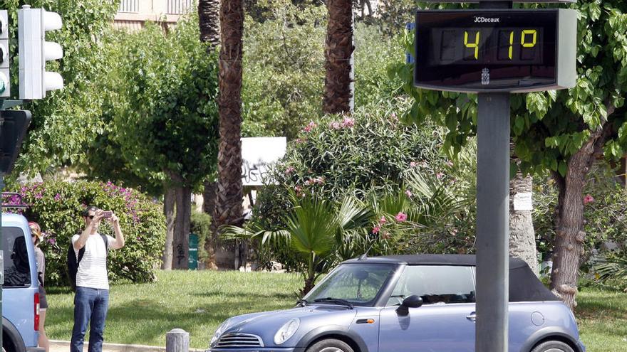 Los termómetros en la Región de Murcia llegaron hoy a los 41 grados