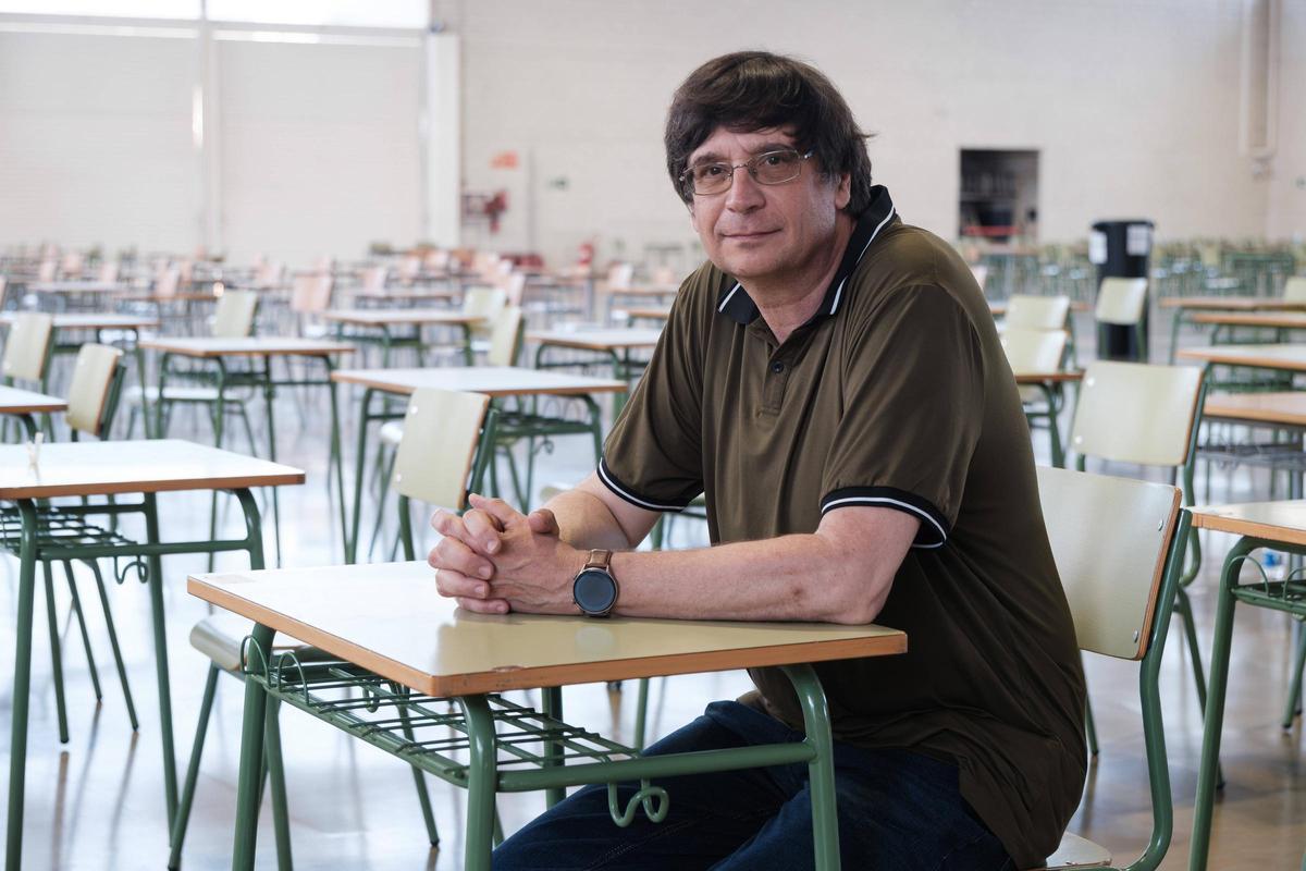 Antoni Gamundí, coordinador de la UIB, en el Recinto Ferial tras la primera prueba.