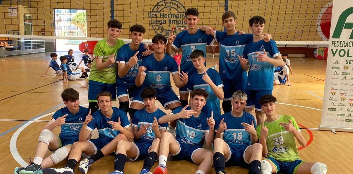 Componentes del Academia Voleibol Córdoba cadete.