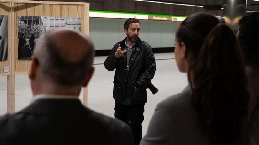 Metro de Málaga inaugura en Guadalmedina una exposición sobre la Semana Santa de Málaga