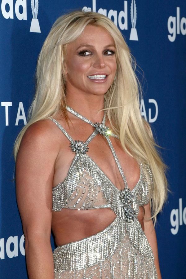 Britney Spears, sonriente en el 'photocall' de los GLAAD Media Awards