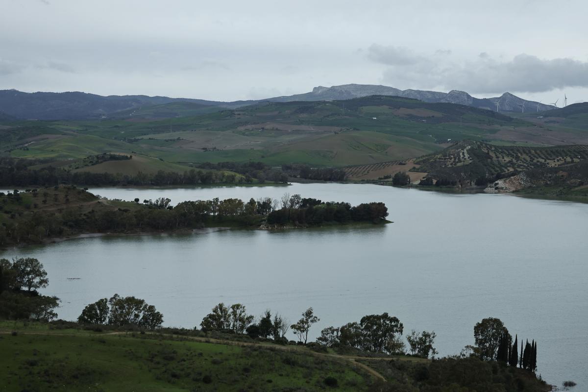 Pantano del Conde del Guadalhorce este mes de marzo.
