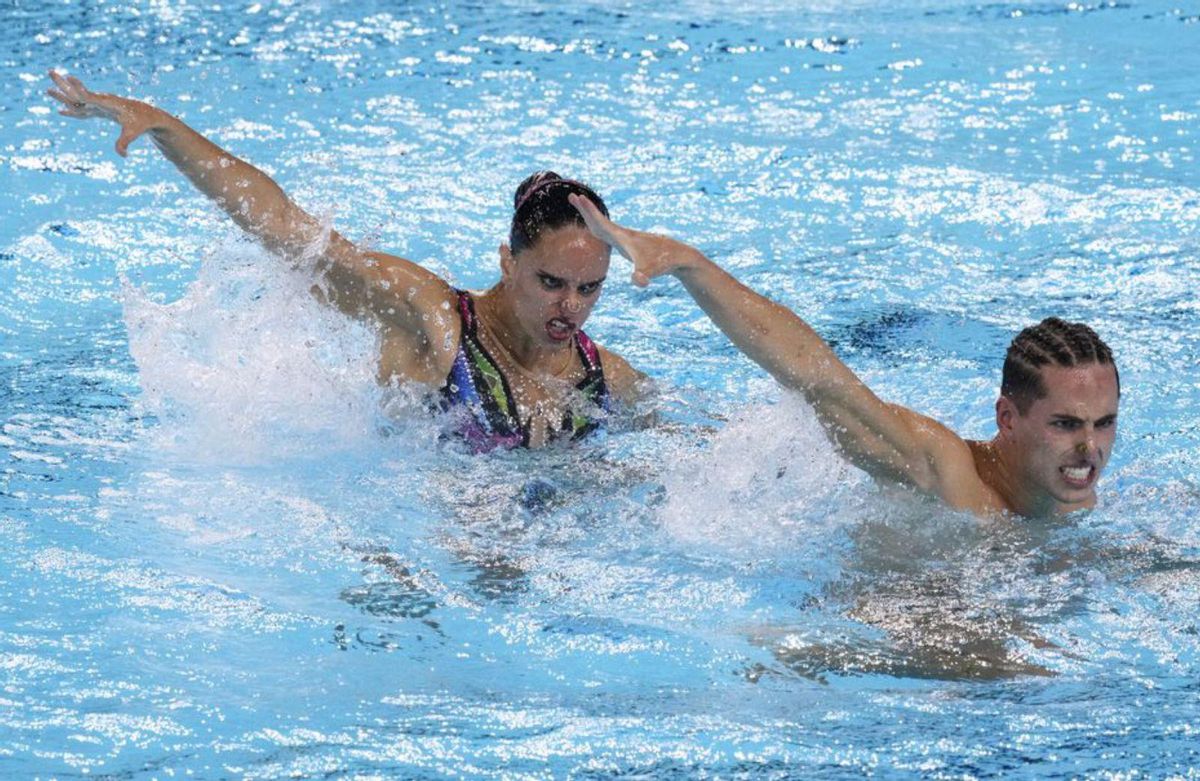Mireia i Dennis, plata mundial Mireia i Dennis, plata mundial